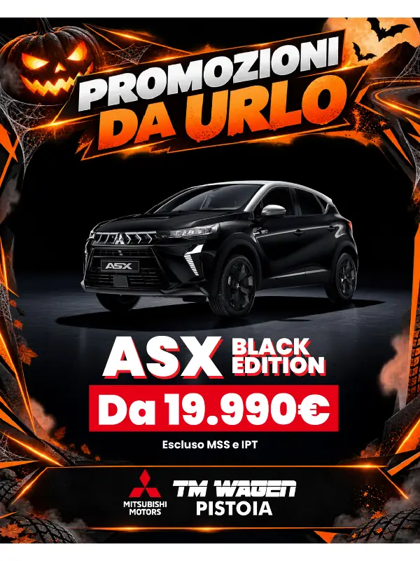 slider Promozioni da Urlo: Nuova Mitsubishi ASX Black Edition