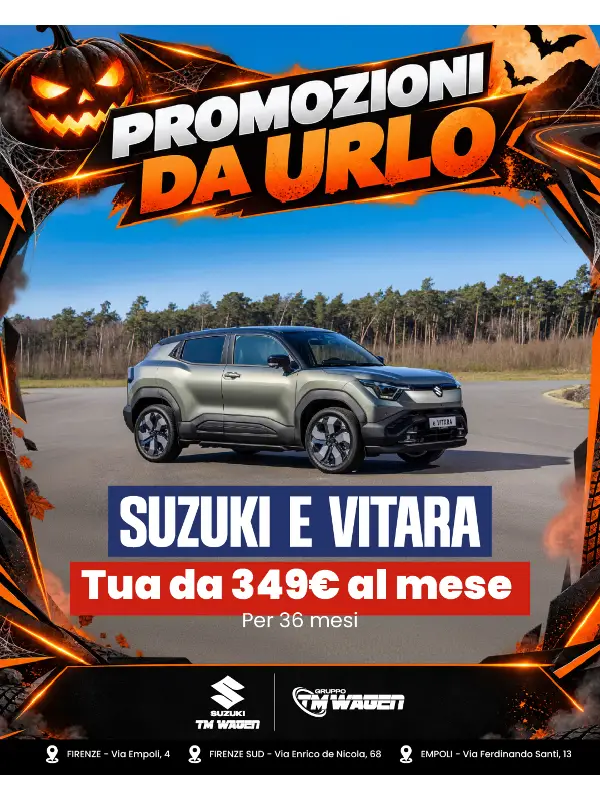 slider Promozioni da Urlo: Suzuki E-Vitara