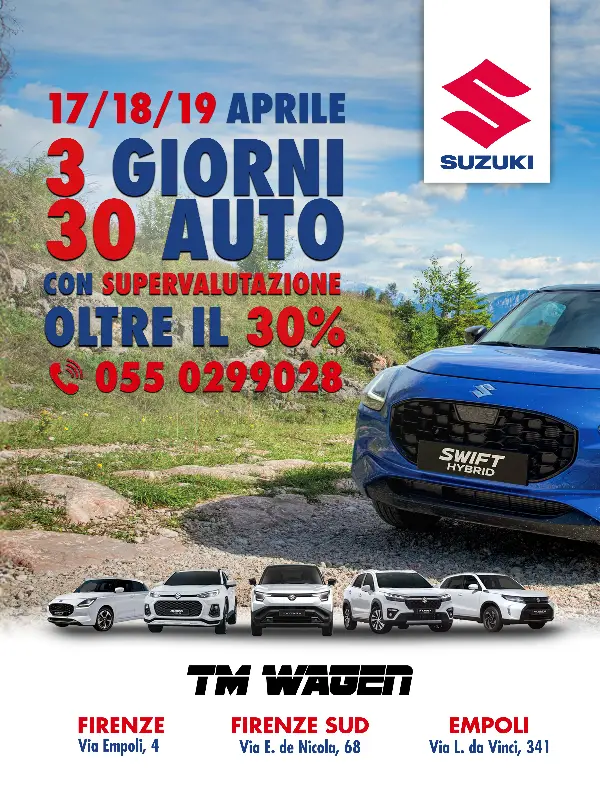 slider 3 GIORNI 30 MACCHINE AL 30% CON SUPERVALUTAZIONE