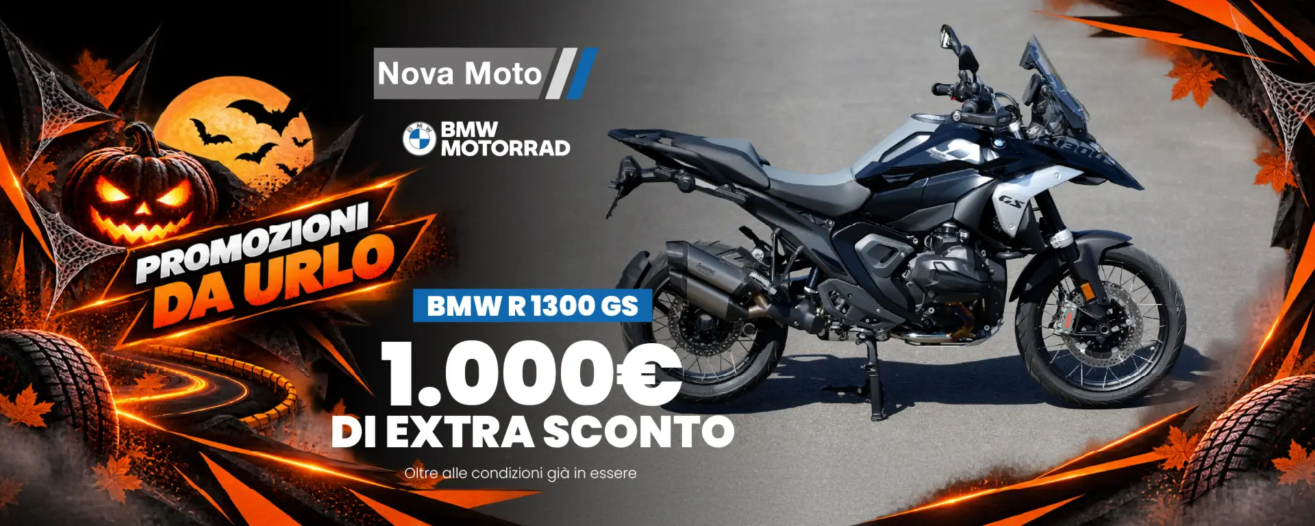 slider Promozioni da Urlo: Metti le Mani sulla Nuova BMW R 1300 GS!