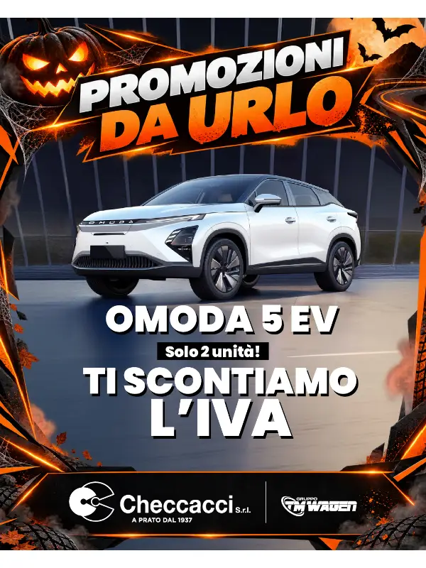 slider Promozioni da Urlo: Nuova Omoda 5 EV
