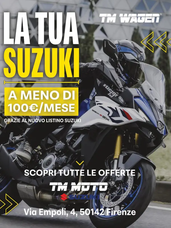 Promozione TM Wagen | La tua moto Suzuki a meno di 100€ al mese