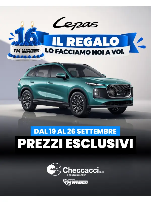 slider La tua nuova LEPAS ti aspetta da Checcacci a prezzi esclusivi
