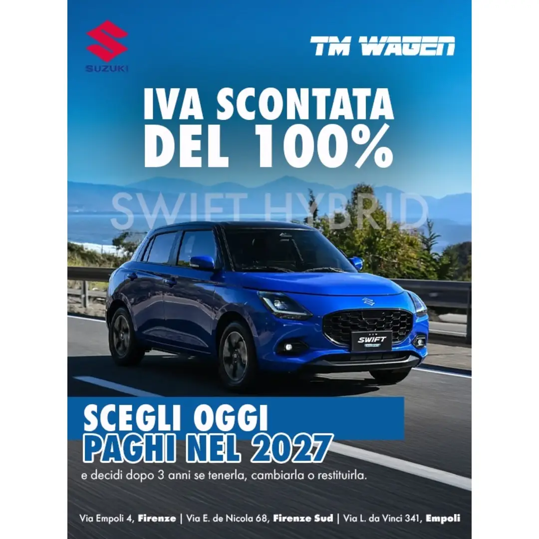 LA TUA NUOVA SUZUKI HYBRID CON IVA SCONTATA DEL 100%