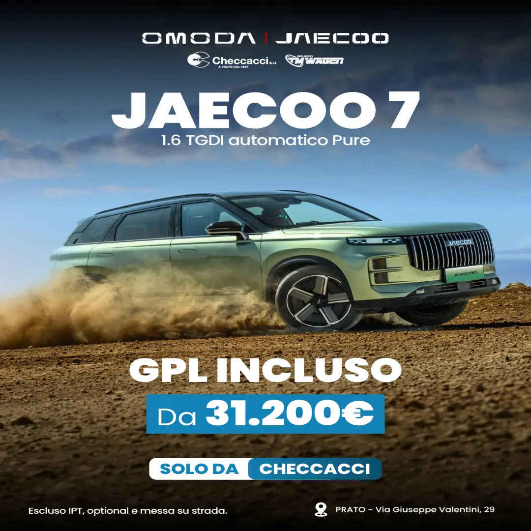 slider JAECOO 7 1.6 TGDI automatico Pure GPL incluso