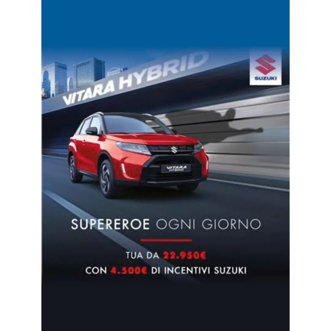 Nuova Suzuki Vitara Hybrid tua a 199€ al mese
