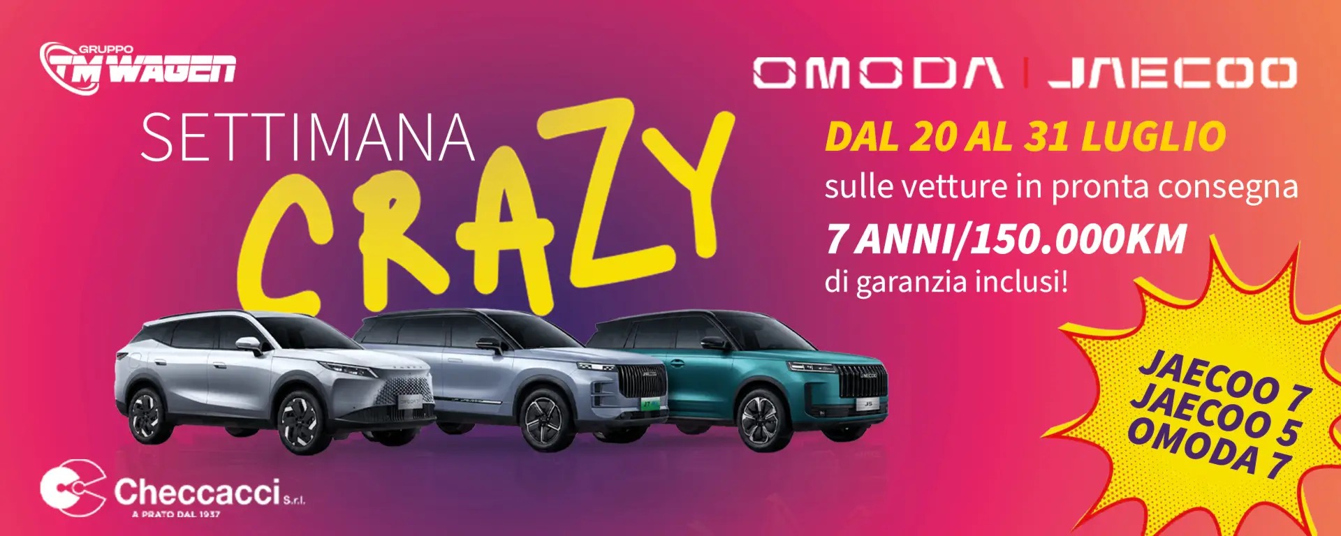 slider SETTIMANA CRAZY: SCONTI FINO A € 9.000!