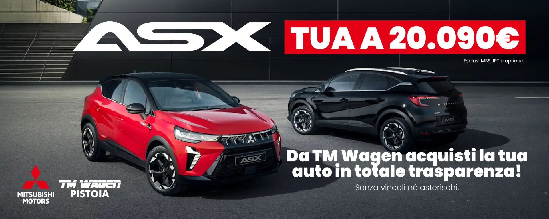 slider ASX: tua a partire da 20.090 euro