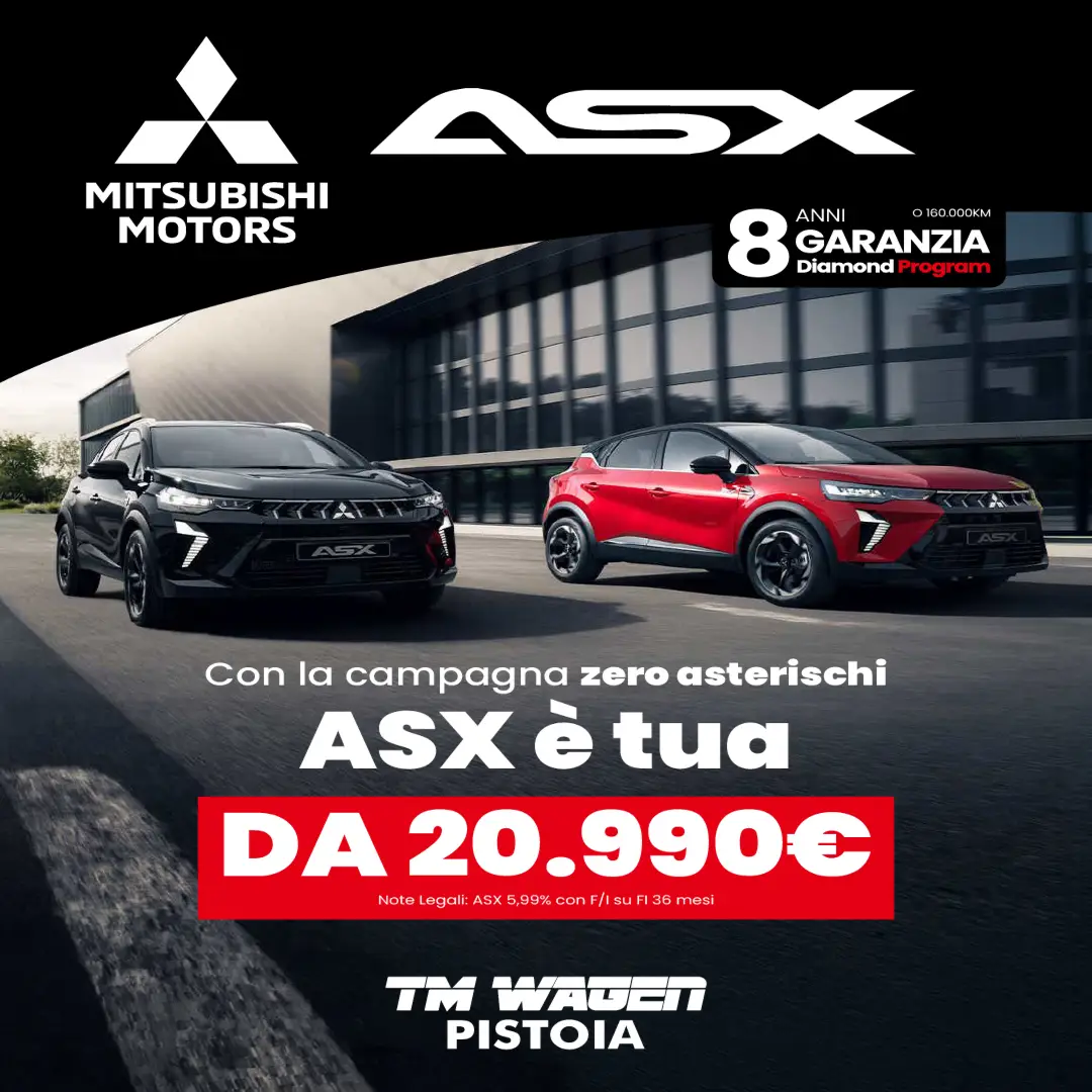 slider ASX il Nuovo SUV compatto Mitsubishi
