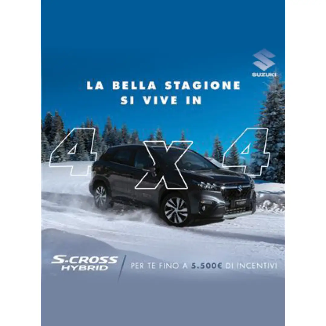 Nuova S-Cross Hybrid tua a 249€ al mese