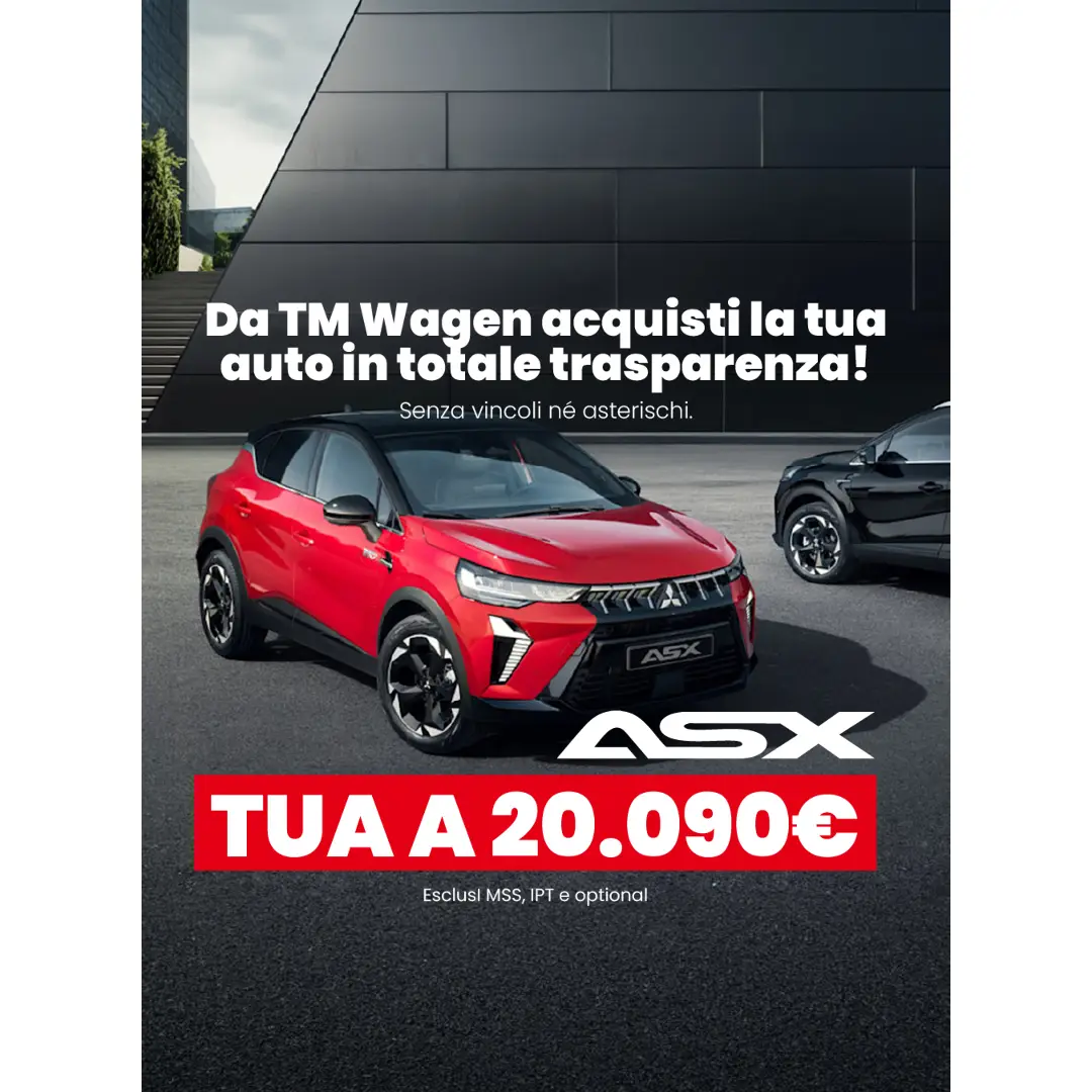 slider ASX: tua a partire da 20.090 euro