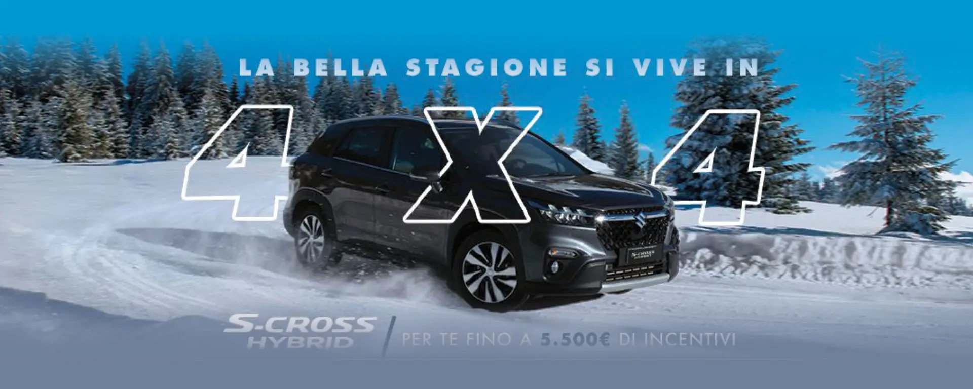 Nuova S-Cross Hybrid tua a 249€ al mese
