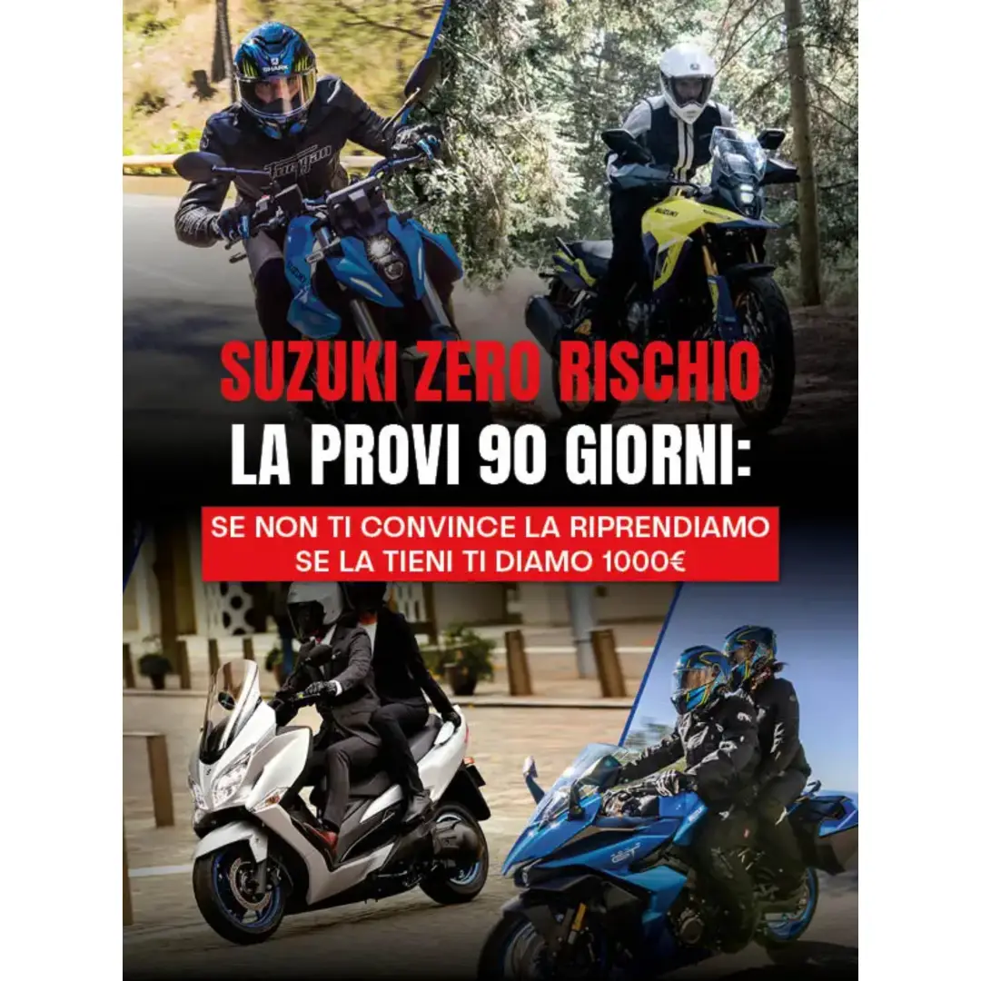 slider SUZUKI ZERO RISCHIO LA PROVI. LA VIVI. POI DECIDI.