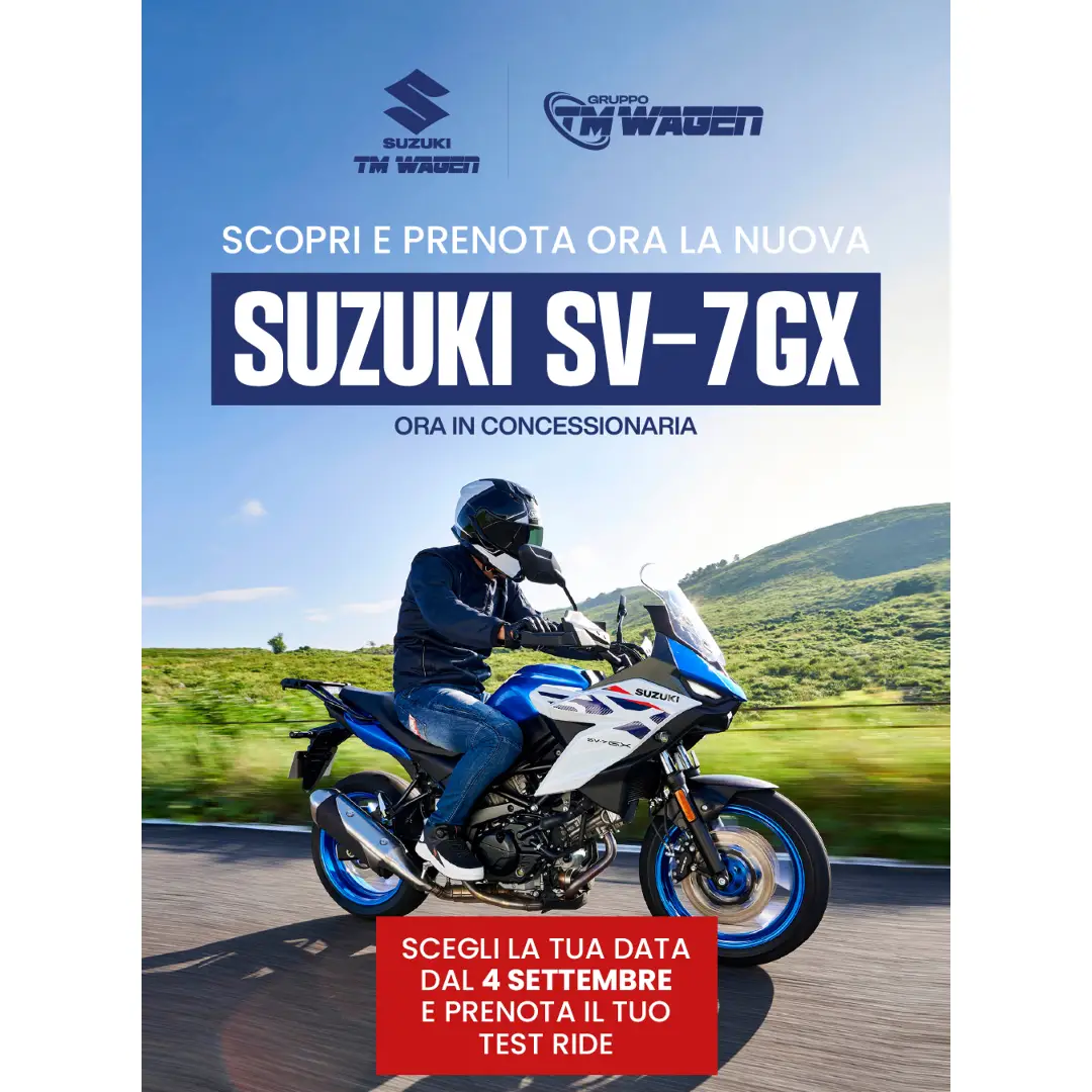 Suzuki SV-7GX è arrivata in concessionaria!