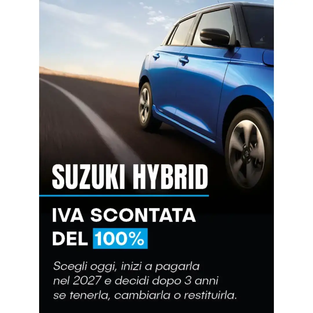LA TUA NUOVA SUZUKI HYBRID CON IVA SCONTATA DEL 100%