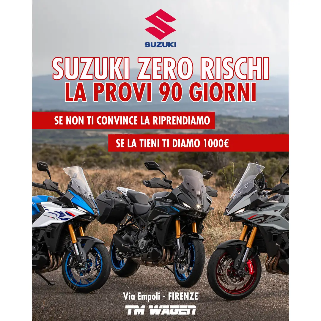 slider SUZUKI ZERO RISCHIO LA PROVI. LA VIVI. POI DECIDI.